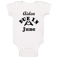 Aiden June Due Date Name And Month Maternity T Shirts Baby One Piece Aiden June Due Date Name And Month Maternity T Shirts Baby One Piece