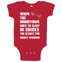 Mickey Redmond Detroit Michigan Hockeytown Boogeyman Baby One Piece Mickey Redmond Detroit Michigan Hockeytown Boogeyman Baby One Piece
