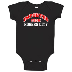 Rogers City Michigan Imported From Cool Funny City Baby One Piece Rogers City Michigan Imported From Cool Funny City Baby One Piece