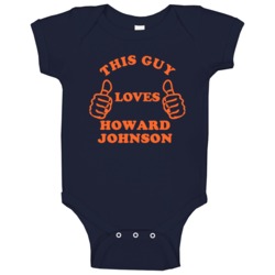 Howard Johnson Detroit Michigan Baseball This Guy Baby One Piece Howard Johnson Detroit Michigan Baseball This Guy Baby One Piece