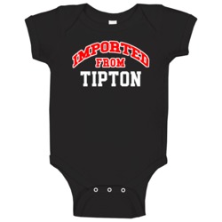 Tipton Michigan Imported From Cool Funny City Baby One Piece Tipton Michigan Imported From Cool Funny City Baby One Piece