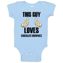 Chocolate Brownies This Guy Loves Funny Baby One Piece Chocolate Brownies This Guy Loves Funny Baby One Piece