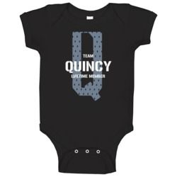 Quincy Team Lifetime Member Favorite City Baby One Piece Quincy Team Lifetime Member Favorite City Baby One Piece