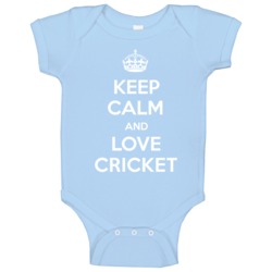 Keep Calm And Love Cricket Sports Parody Baby One Piece Keep Calm And Love Cricket Sports Parody Baby One Piece