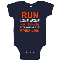 Mike Maroth Detroit Michigan Baseball Run Inspiration Baby One Piece Mike Maroth Detroit Michigan Baseball Run Inspiration Baby One Piece