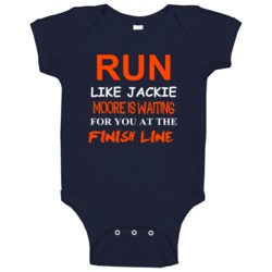 Jackie Moore Detroit Michigan Baseball Run Inspiration Baby One Piece Jackie Moore Detroit Michigan Baseball Run Inspiration Baby One Piece