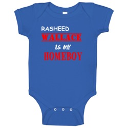 Rasheed Wallace Detroit Michigan Sports Homeboy Baby One Piece Rasheed Wallace Detroit Michigan Sports Homeboy Baby One Piece