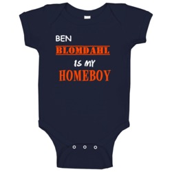 Ben Blomdahl Detroit Michigan Sports Homeboy Baby One Piece Ben Blomdahl Detroit Michigan Sports Homeboy Baby One Piece