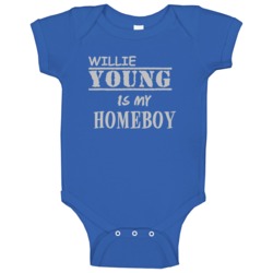 Willie Young Detroit Michigan Sports Homeboy Baby One Piece Willie Young Detroit Michigan Sports Homeboy Baby One Piece
