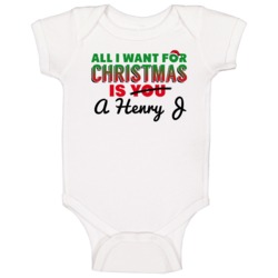 All I Want For Christmas Is A Henry J Car Lover Heart Baby One Piece All I Want For Christmas Is A Henry J Car Lover Heart Baby One Piece