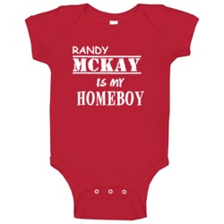 Randy Mckay Detroit Michigan Sports Homeboy Baby One Piece Randy Mckay Detroit Michigan Sports Homeboy Baby One Piece