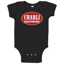 Charli Baltimore Philly Blunt Cigar Logo Parody Baby One Piece Charli Baltimore Philly Blunt Cigar Logo Parody Baby One Piece