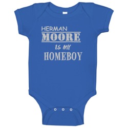 Herman Moore Detroit Michigan Sports Homeboy Baby One Piece Herman Moore Detroit Michigan Sports Homeboy Baby One Piece