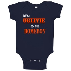 Ben Oglivie Detroit Michigan Sports Homeboy Baby One Piece Ben Oglivie Detroit Michigan Sports Homeboy Baby One Piece