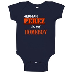 Hernan Perez Detroit Michigan Sports Homeboy Baby One Piece Hernan Perez Detroit Michigan Sports Homeboy Baby One Piece