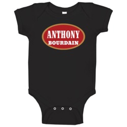 Anthony Bourdain Philly Blunt Cigar Logo Parody Baby One Piece Anthony Bourdain Philly Blunt Cigar Logo Parody Baby One Piece