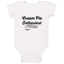 Cream Pie Enthusiast Baby One Piece Cream Pie Enthusiast Baby One Piece