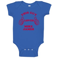 Mike James Detroit Michigan This Guy Loves Baby One Piece Mike James Detroit Michigan This Guy Loves Baby One Piece