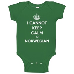 I Cannot Keep Calm I Am Norwegian Parody Baby One Piece I Cannot Keep Calm I Am Norwegian Parody Baby One Piece
