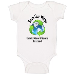 Drink Midori Sours Save Our Water Funny Alcohol Baby One Piece Drink Midori Sours Save Our Water Funny Alcohol Baby One Piece