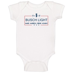 Busch Light Make America Drink Again Funny Baby One Piece Busch Light Make America Drink Again Funny Baby One Piece