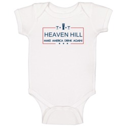 Heaven Hill Make America Drink Again Funny Baby One Piece Heaven Hill Make America Drink Again Funny Baby One Piece