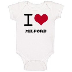 Milford Penobscot Maine New England I Heart Love Baby One Piece Milford Penobscot Maine New England I Heart Love Baby One Piece