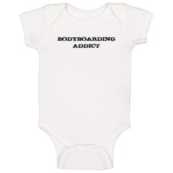 Bodyboarding Addict Fun Sports Baby One Piece Bodyboarding Addict Fun Sports Baby One Piece