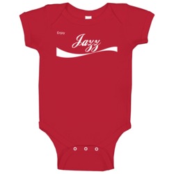 Jazz Enjoy Cola Parody Custom Name Baby One Piece Jazz Enjoy Cola Parody Custom Name Baby One Piece
