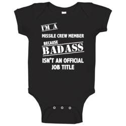 Missile Crew Member Badass Official Job Title Occupation Funny Baby On Missile Crew Member Badass Official Job Title Occupation Funny Baby On