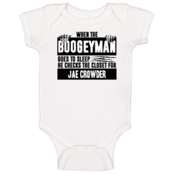 Boogeyman Checks Closet For Basketball Customizable Baby One Piece Boogeyman Checks Closet For Basketball Customizable Baby One Piece