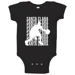 Santa Clara Basketball Lover Baby One Piece Santa Clara Basketball Lover Baby One Piece