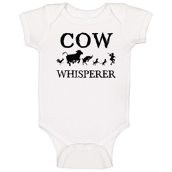 Cow Animal Whisperer Baby One Piece Cow Animal Whisperer Baby One Piece