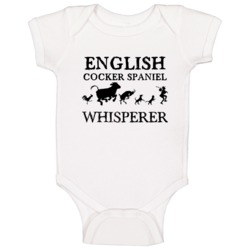 English Cocker Spaniel Animal Whisperer Baby One Piece English Cocker Spaniel Animal Whisperer Baby One Piece