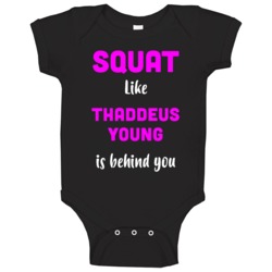 Squat Like Thaddeus Young Indiana Basketball Team Fan Baby One Piece Squat Like Thaddeus Young Indiana Basketball Team Fan Baby One Piece