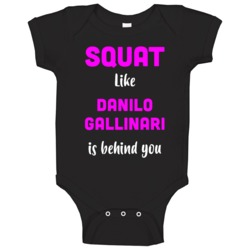 Squat Like Danilo Gallinari Denver Basketball Team Fan Baby One Piece Squat Like Danilo Gallinari Denver Basketball Team Fan Baby One Piece