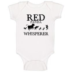 Red Panda Animal Whisperer Baby One Piece Red Panda Animal Whisperer Baby One Piece