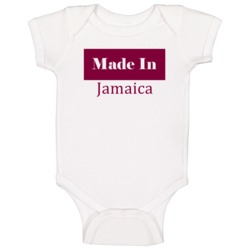 Jamaica Made In Country Kids Baby One Piece Jamaica Made In Country Kids Baby One Piece