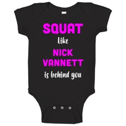 Squat Like Nick Vannett Seattle Football Team Fan Baby One Piece Squat Like Nick Vannett Seattle Football Team Fan Baby One Piece
