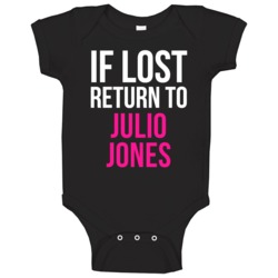 If Lost Return To Julio Jones Atlanta Football Team Fan Baby One Piece If Lost Return To Julio Jones Atlanta Football Team Fan Baby One Piece