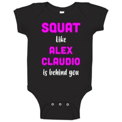 Squat Like Alex Claudio Texas Baseball Team Fan Baby One Piece Squat Like Alex Claudio Texas Baseball Team Fan Baby One Piece