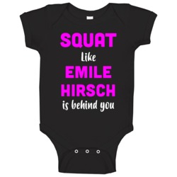 Squat Like Emile Hirsch Male Actor Movie Fan Baby One Piece Squat Like Emile Hirsch Male Actor Movie Fan Baby One Piece