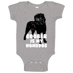 Goober Is My Homedog Affenpinscher Baby One Piece Goober Is My Homedog Affenpinscher Baby One Piece