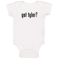 Got Parody Last First Name Tyler Baby One Piece Got Parody Last First Name Tyler Baby One Piece