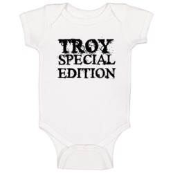 Troy Special Edition Name Baby One Piece Troy Special Edition Name Baby One Piece