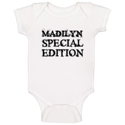 Madilyn Special Edition Name Baby One Piece Madilyn Special Edition Name Baby One Piece