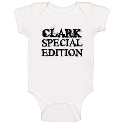 Clark Special Edition Name Baby One Piece Clark Special Edition Name Baby One Piece