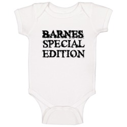 Barnes Special Edition Name Baby One Piece Barnes Special Edition Name Baby One Piece