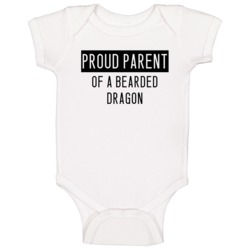 Bearded Dragon Proud Parent Animal Baby One Piece Bearded Dragon Proud Parent Animal Baby One Piece