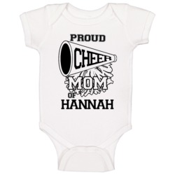 Proud Cheer Mom Baby One Piece Proud Cheer Mom Baby One Piece